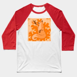 Cute fox with butterfly Baseball T-Shirt